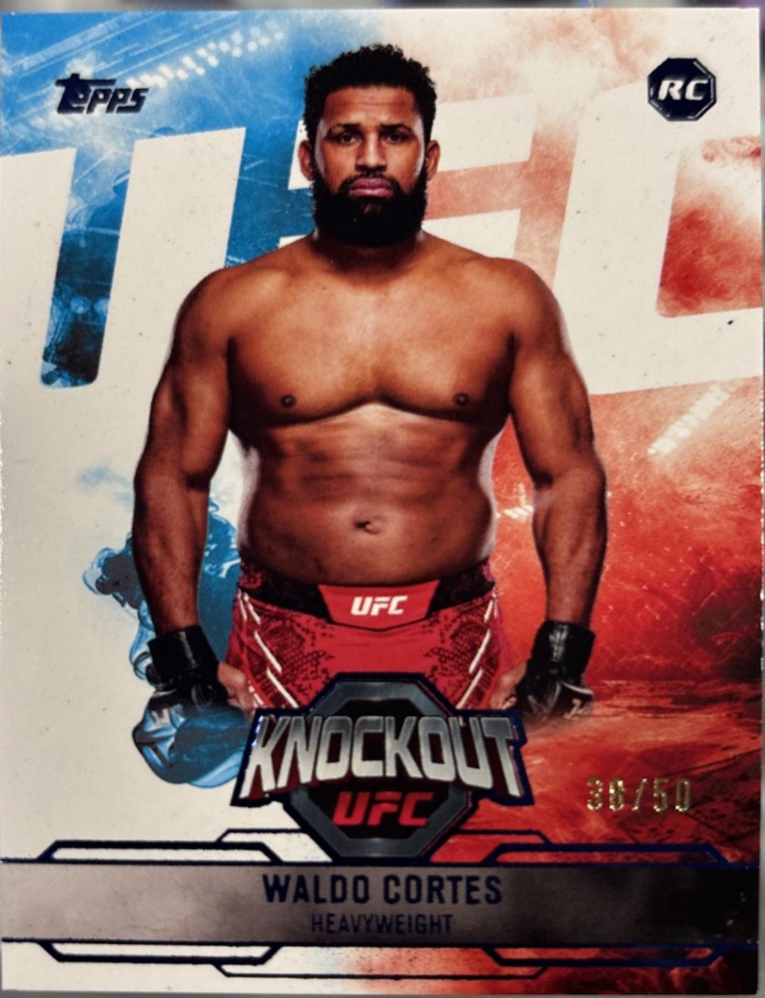 Waldo Cortes Acosta 2025 Topps Knockout UFC Base #22 Blue