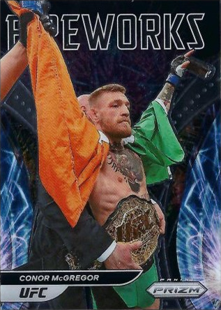 Conor McGregor 2022 Panini Prizm UFC Fireworks #21 Gold