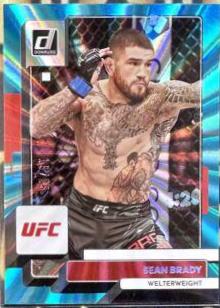 Sean Brady 2023 Panini Donruss UFC Base #49 Teal Laser
