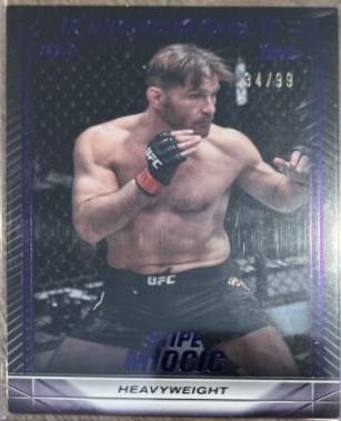 Stipe Miocic 2024 Topps Knockout UFC Base #81 Purple
