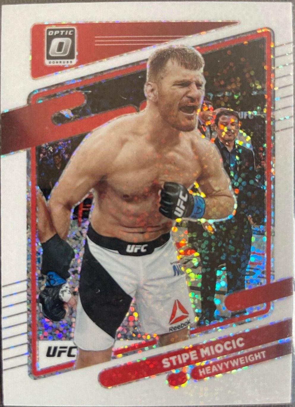 Stipe Miocic 2022 Panini Donruss Optic UFC Base #50 White Sparkle