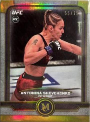 Antonina Shevchenko 2019 Topps UFC Museum Collection Base #37 Gold