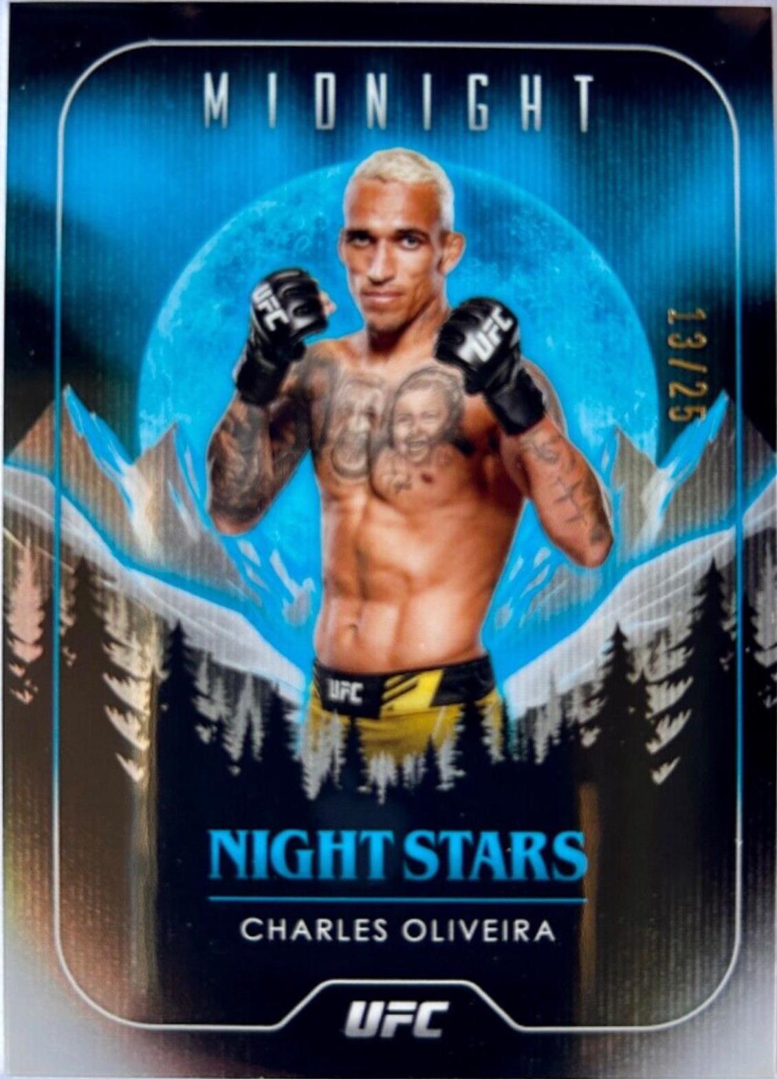 Charles Oliveira 2024 Topps Midnight UFC Base #7 Moonrise