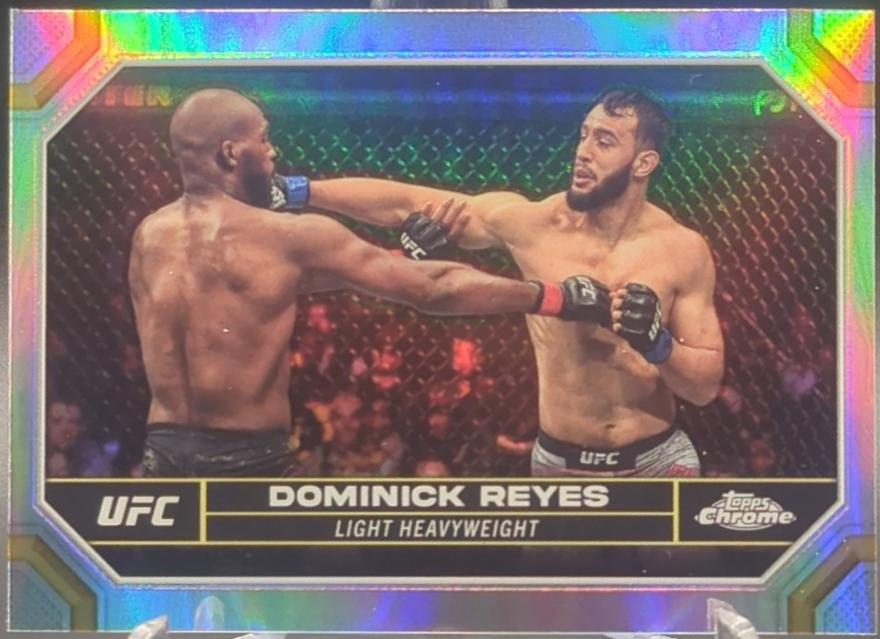 Dominick Reyes 2024 Topps Chrome UFC Base #61 Refractor