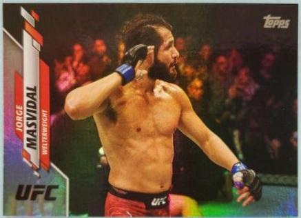 Jorge Masvidal 2020 Topps UFC Base #49 Rainbow Foil