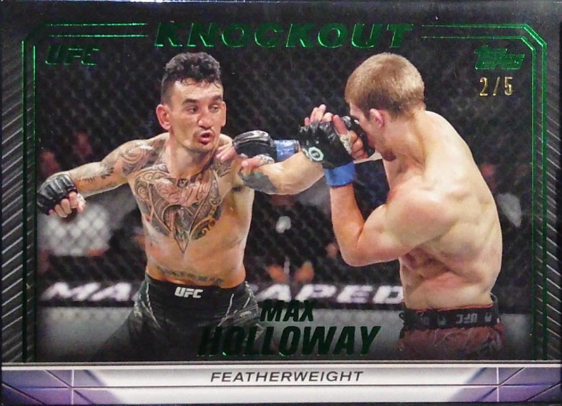 Max Holloway 2024 Topps Knockout UFC Base #5 Emerald