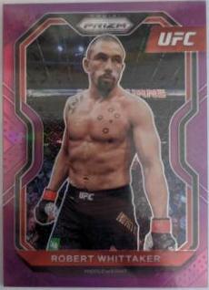 Robert Whittaker 2021 Panini Prizm UFC Base #11 Purple
