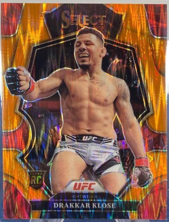 Drakkar Klose 2023 Panini Select UFC Octagonside #238 Orange Flash