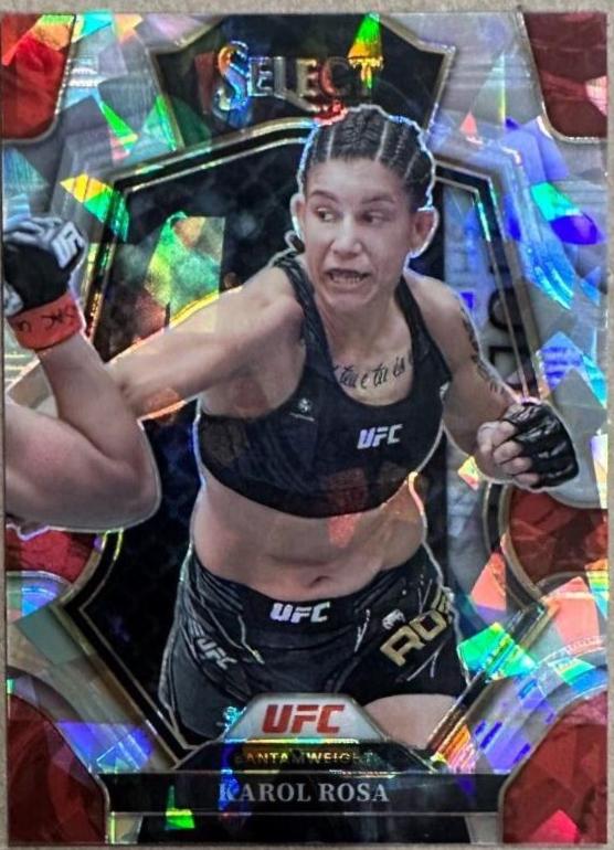 Karol Rosa 2023 Panini Select UFC Premier Level #194 Cracked Ice