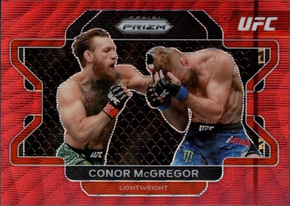 Conor McGregor 2022 Panini Prizm UFC Base #39 Ruby Wave
