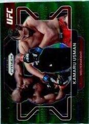 Kamaru Usman 2022 Panini Prizm UFC Base #54 Green