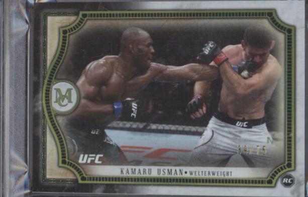 Kamaru Usman 2018 Topps UFC Museum Collection Base #27 Gold