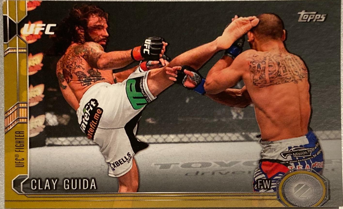 Clay Guida 2015 Topps UFC Chronicles Base #38 Gold