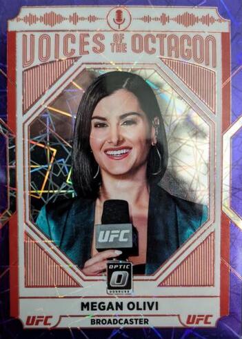 Megan Olivi 2022 Panini Donruss Optic UFC Base #123 Purple Velocity