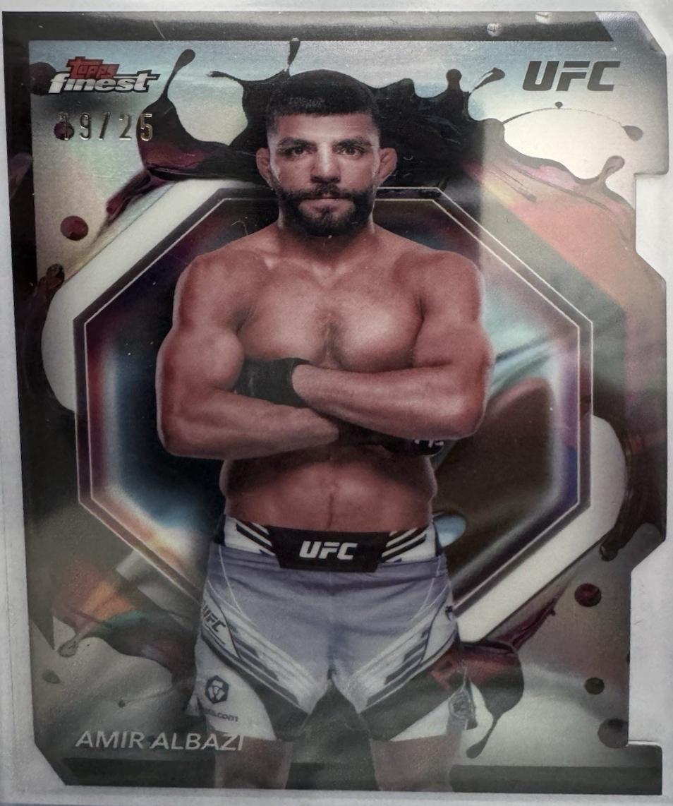 Amir Albazi 2024 Topps Finest UFC Base Rare #227 Die-Cut Refractor