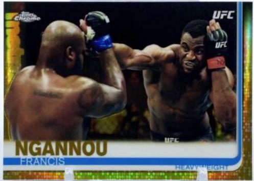 Francis Ngannou 2019 Topps Chrome UFC Base #55 Gold