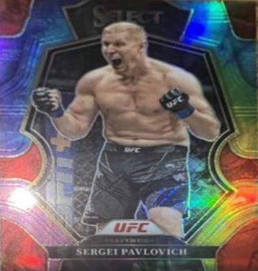 Sergei Pavlovich 2023 Panini Select UFC Premier Level #121 Tie Dye