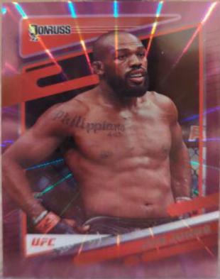 Jon Jones 2022 Panini Donruss UFC Base #12 Purple Laser