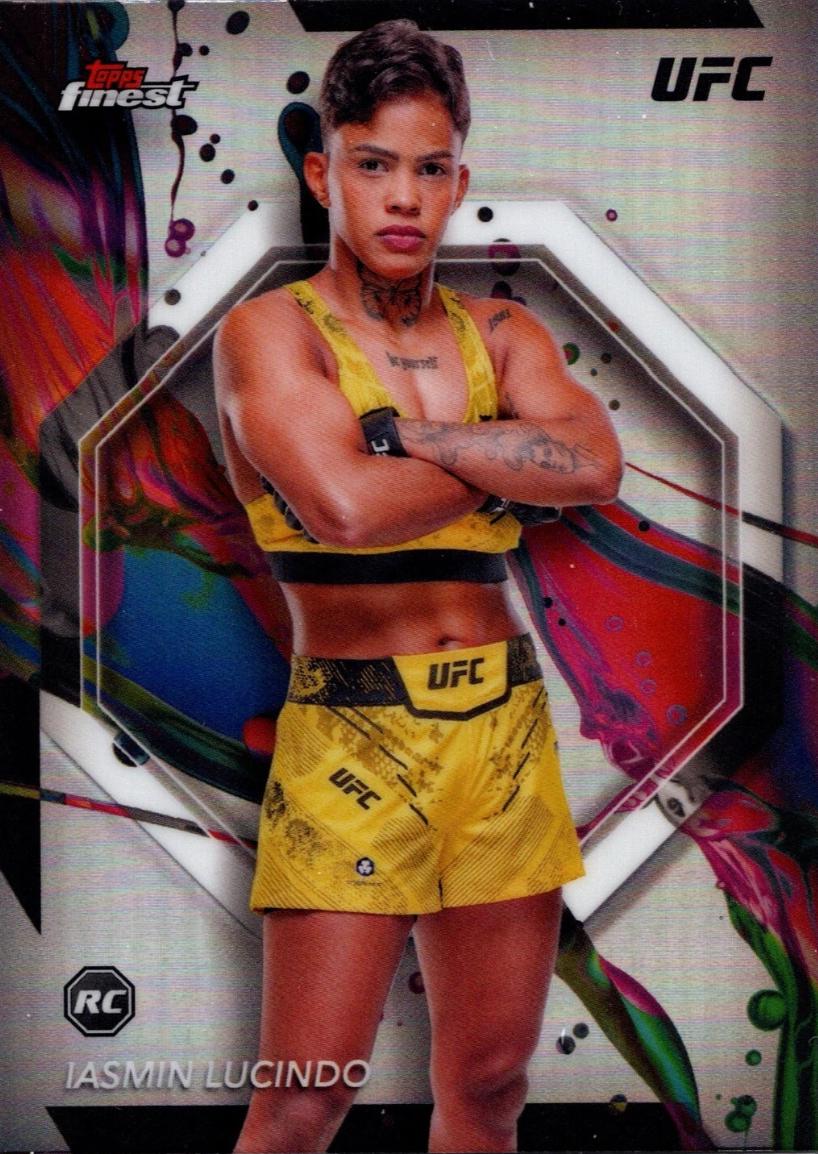 Iasmin Lucindo 2024 Topps Finest UFC Base Common #74 Refractor
