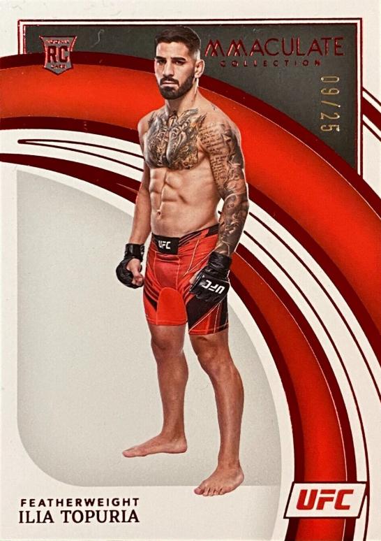 Ilia Topuria 2022 Panini Immaculate UFC Base #76 Red