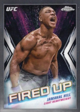 Jamahal Hill 2024 Topps Chrome UFC Fired Up #FDP-17 Superfractor