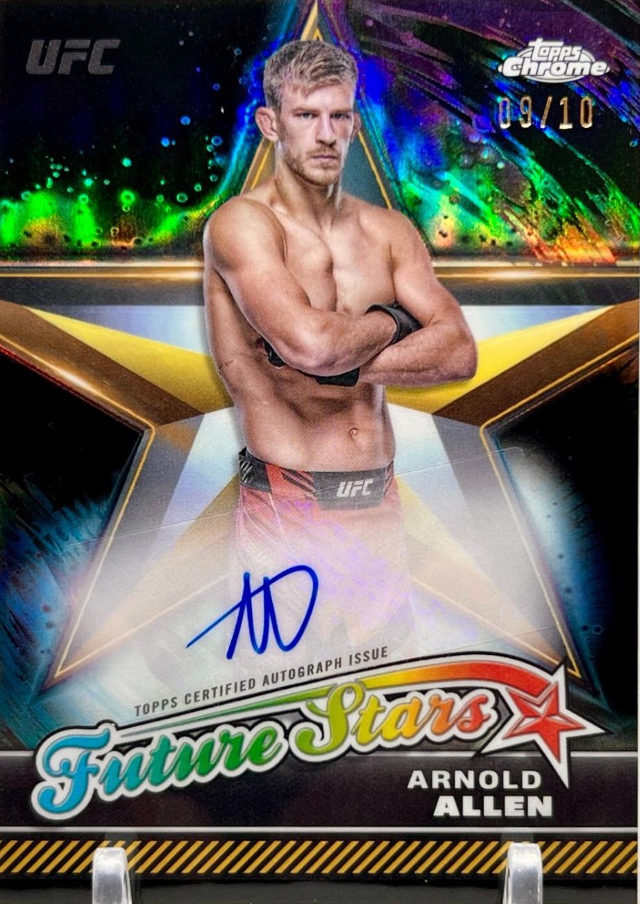 Arnold Allen 2024 Topps Chrome UFC Future Stars Autographs #FSA-AAL Black Refractor