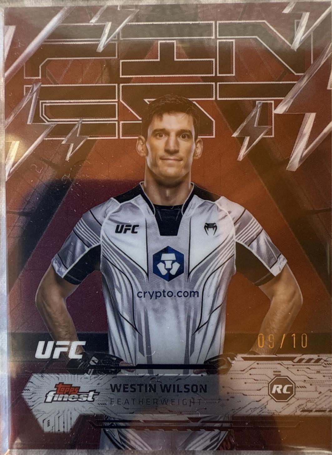 Westin Wilson 2025 Topps Finest UFC Base Rare #223 Red Black Vapor Refractor