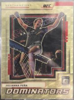 Julianna Peña 2022 Panini Donruss Optic UFC Dominators #8 Gold