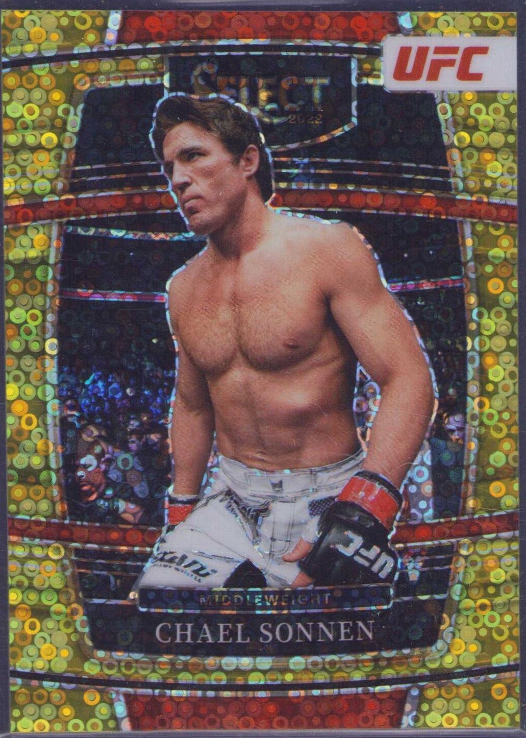 Chael Sonnen 2022 Panini Select UFC Concourse #62 Gold Disco