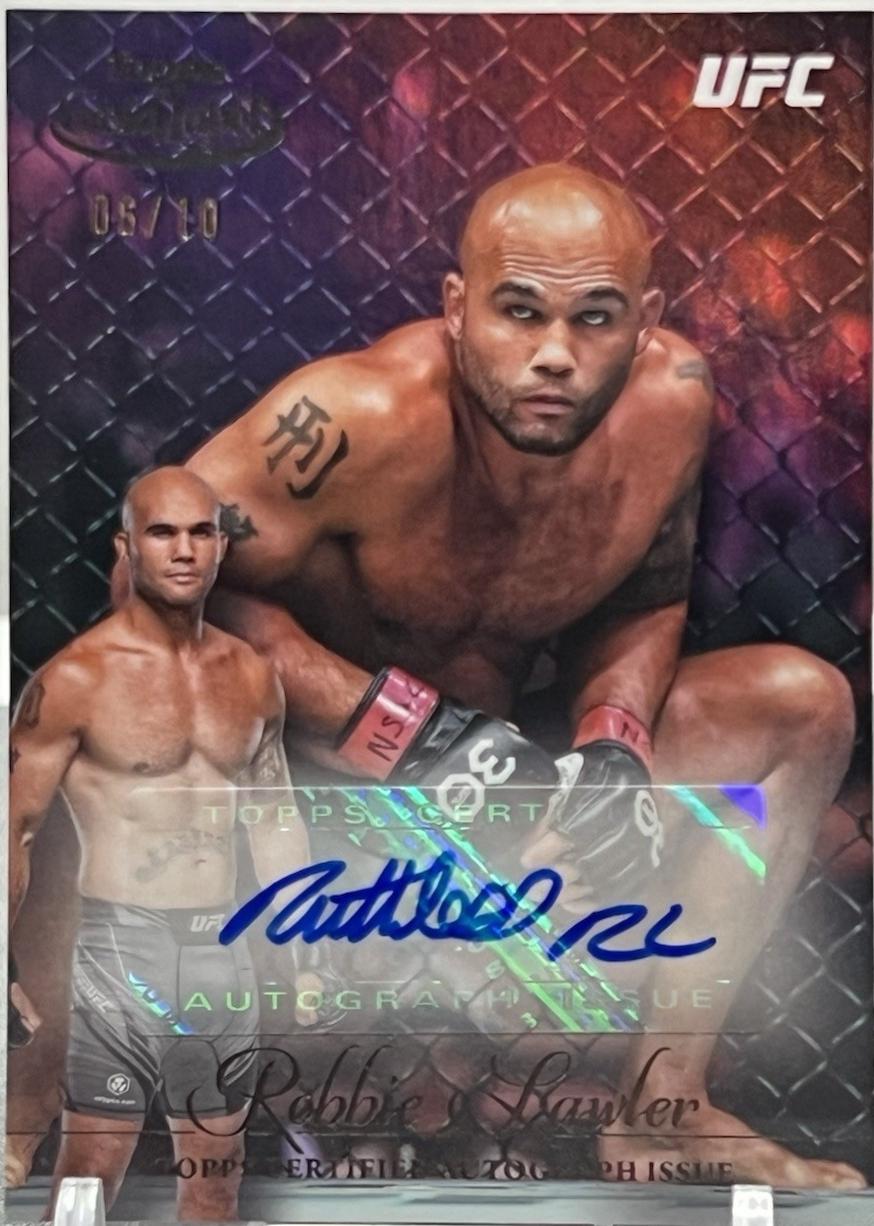 Robbie Lawler 2024 Topps Gold Label UFC Gold Label Autographs #GLA-RLA Black