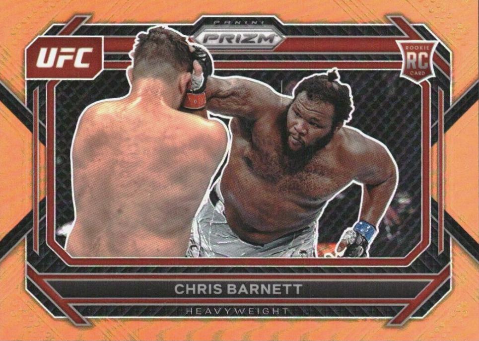 Chris Barnett 2023 Panini Prizm UFC Base #10 Orange