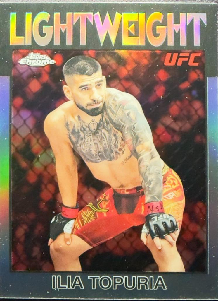 Ilia Topuria 2026 Topps Chrome UFC 1986 Topps #86-5 Refractor