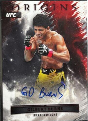 Gilbert Burns 2023 Panini Chronicles UFC Origins Autographs #37 Red