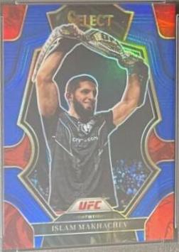 Islam Makhachev 2023 Panini Select UFC Octagonside #260 Red Blue Prizm