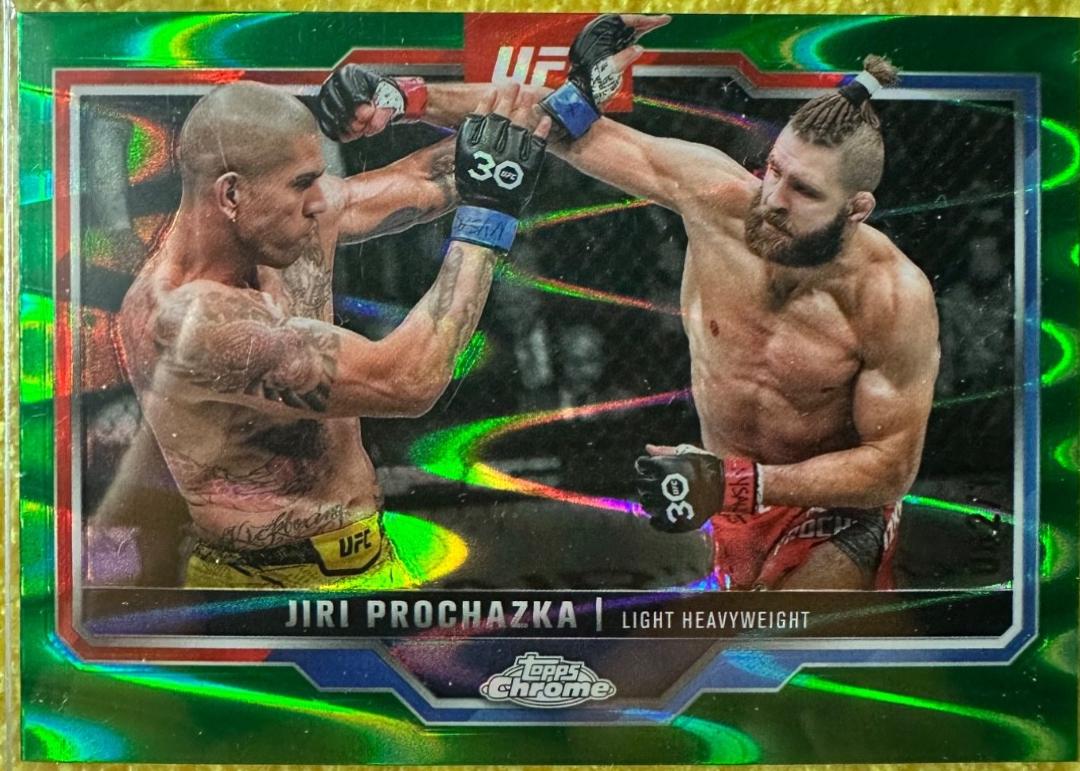 Jiri Prochazka 2025 Topps Chrome UFC Base #70 Green Wave