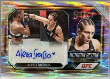 Alexa Grasso 2023 Panini Select UFC Octagon Action Signatures #30 Flash