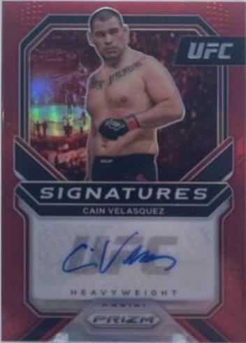 Cain Velasquez 2021 Panini Prizm UFC Signatures #6 Red