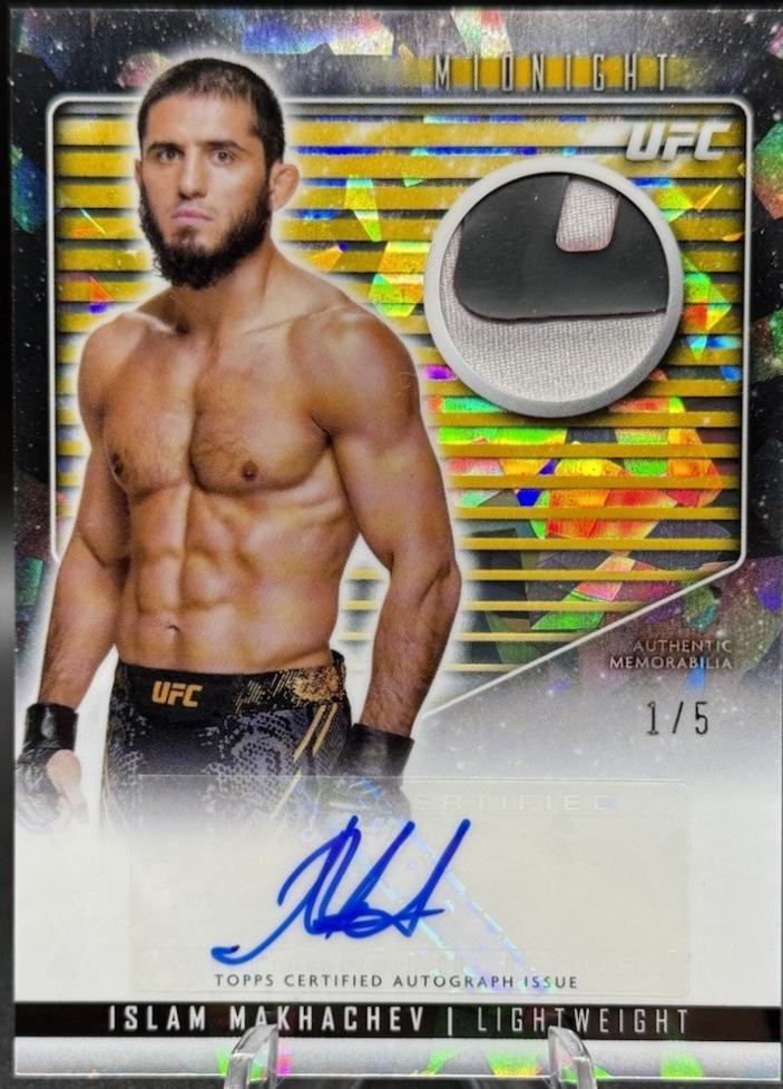 Islam Makhachev 2024 Topps Midnight UFC Relic Autographs #RCA-IMA Daybreak