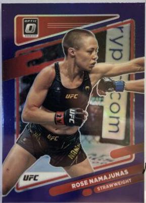 Rose Namajunas 2022 Panini Donruss Optic UFC Base #90 Purple