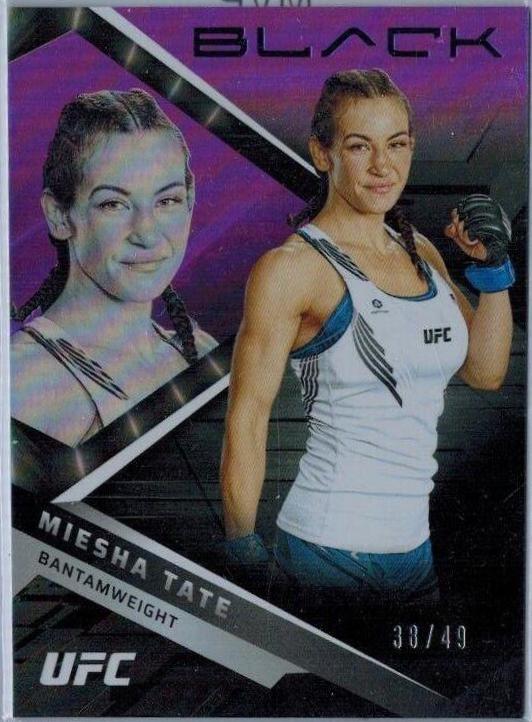 Miesha Tate 2022 Panini Chronicles UFC Base Black #204 Purple