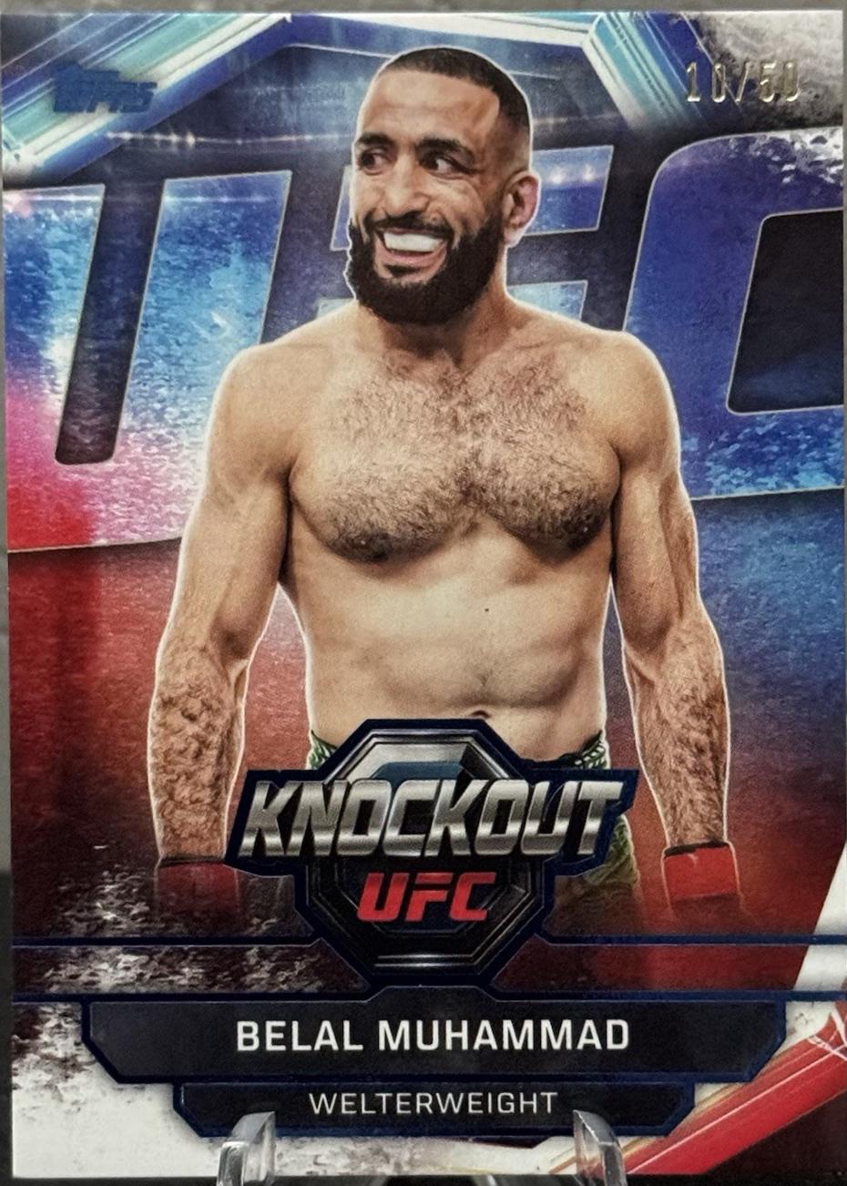 Belal Muhammad 2026 Topps Knockout UFC Base #31 Blue