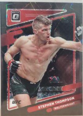 Stephen Thompson 2022 Panini Donruss Optic UFC Base #69 Black Velocity