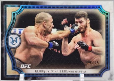 Georges St-Pierre 2018 Topps UFC Museum Collection Base #3 Sapphire