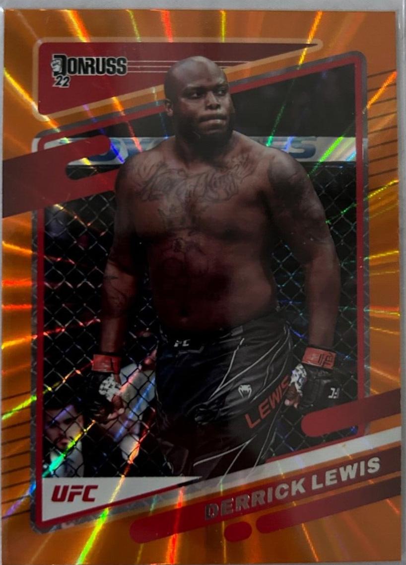 Derrick Lewis 2022 Panini Donruss UFC Base #87 Orange