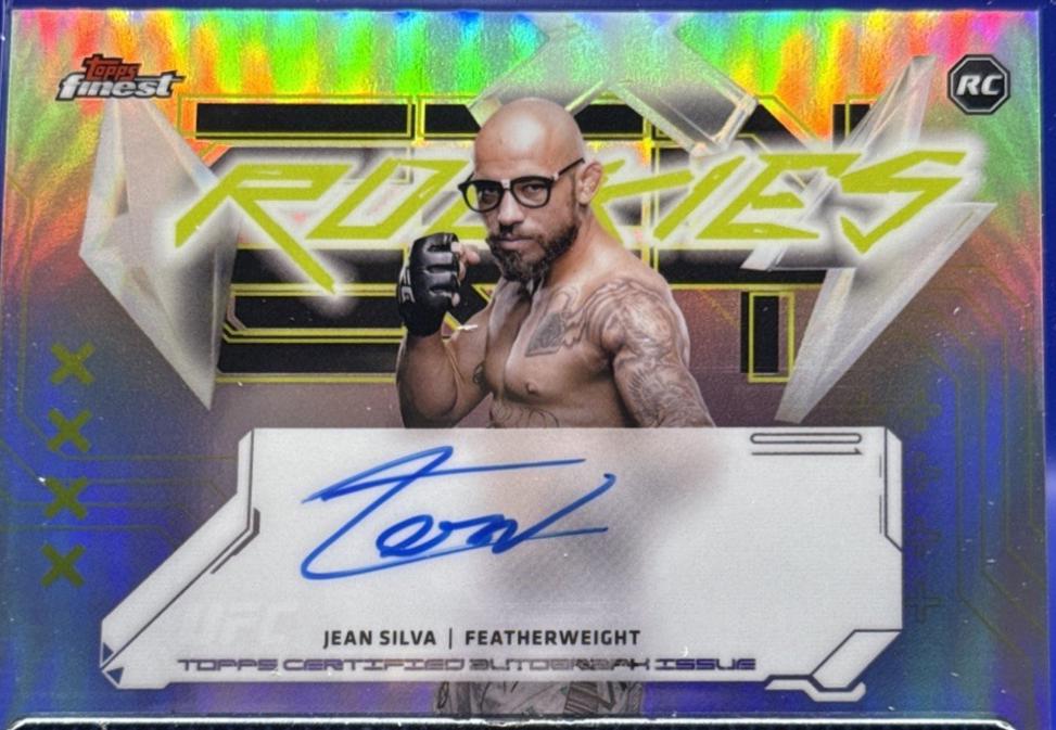 Jean Silva 2025 Topps Finest UFC Finest Rookie Autographs #FRA-JS Refractor