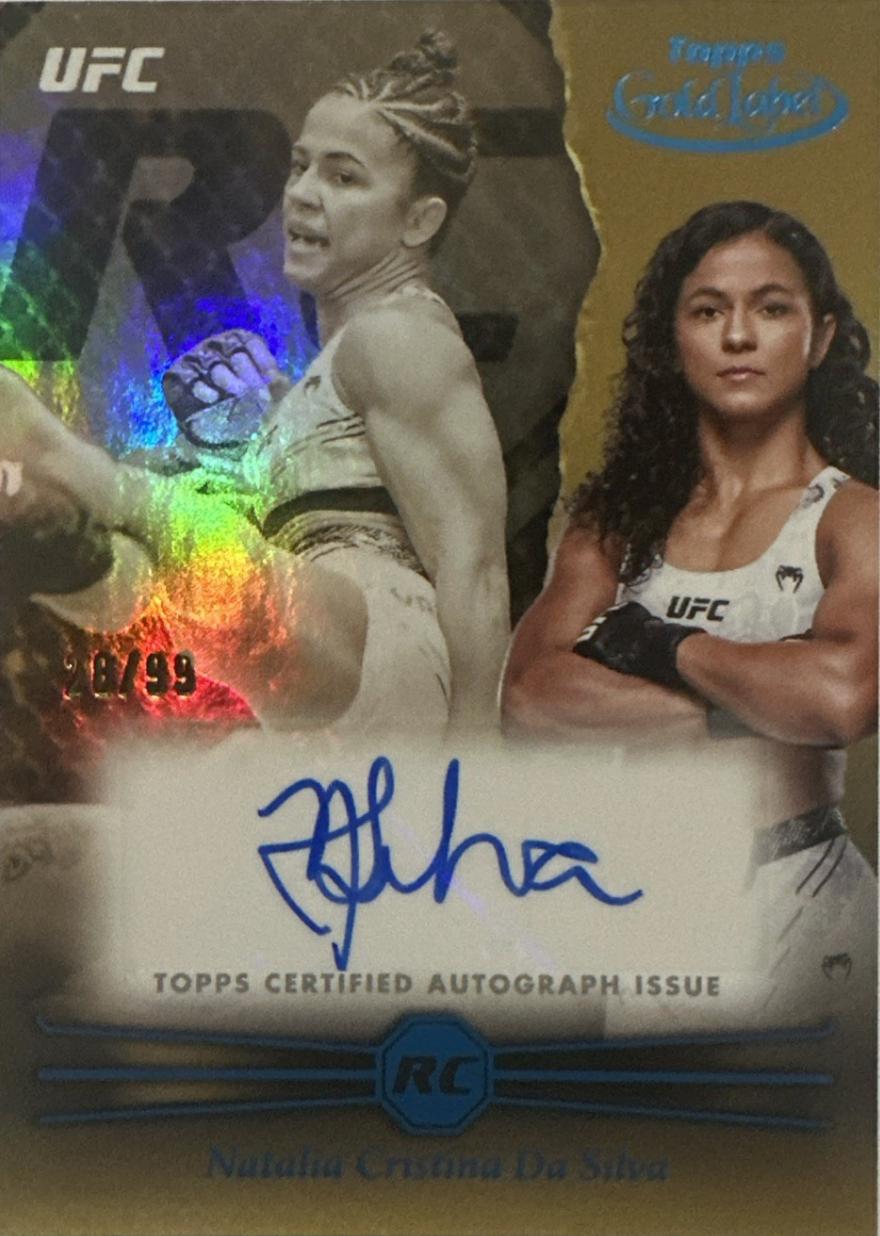 Natalia Silva 2024 Topps Gold Label UFC Rookie Autographs #RCA-NCD Blue
