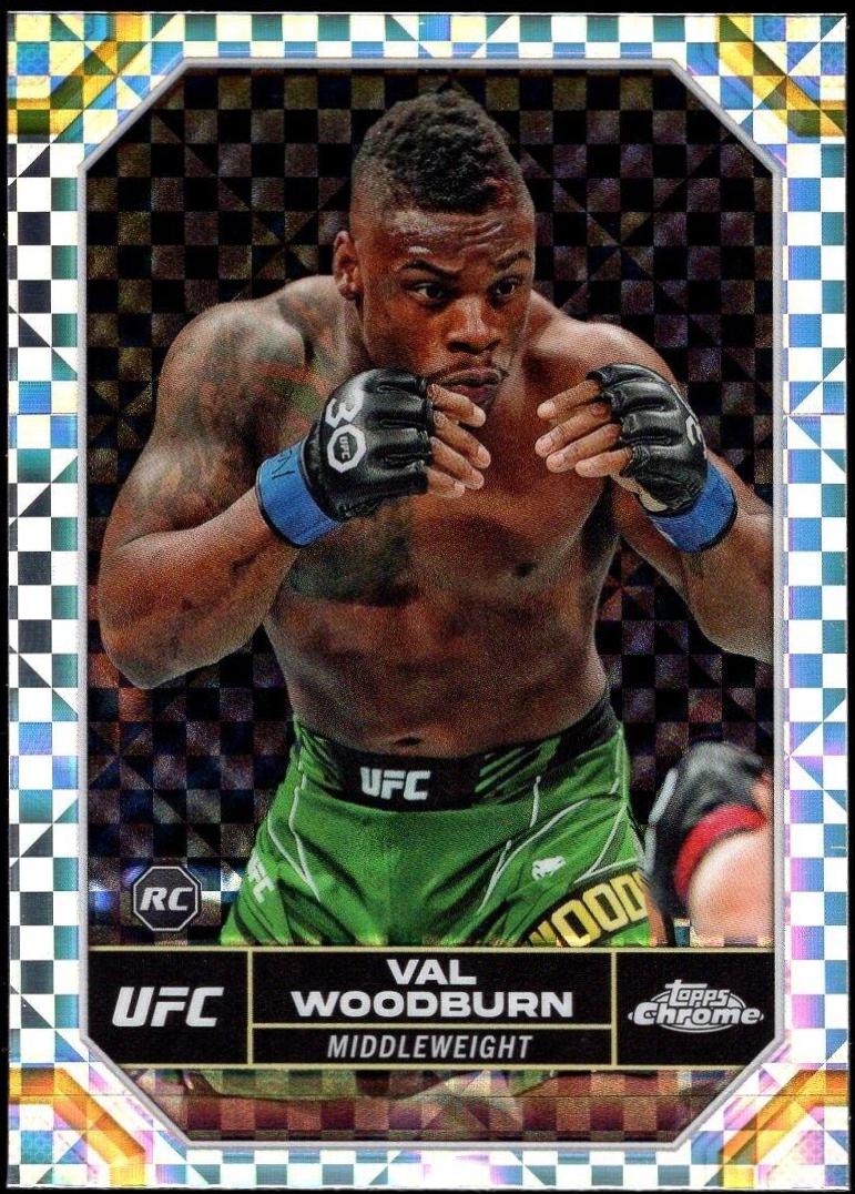Val Woodburn 2024 Topps Chrome UFC Base #193 X-Fractor