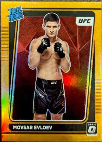 Movsar Evloev 2022 Panini Donruss Optic UFC Base #112 Orange