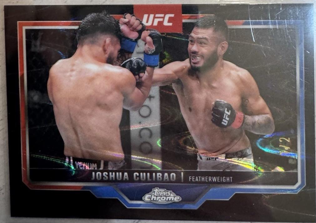 Joshua Culibao 2025 Topps Chrome UFC Base #73 Black Geometric Refractor
