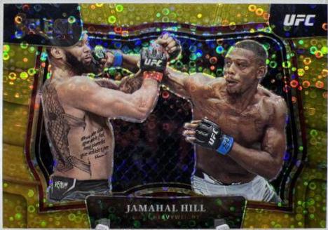 Jamahal Hill 2023 Panini Select UFC Premier Level #173 Gold Disco